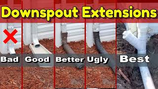 Downspout Drain Extensions  How to Avoid Foundation Failure [upl. by Coleman]