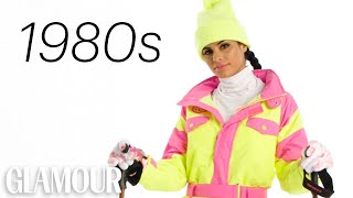 100 Years of Ski Clothes  Glamour [upl. by Annawal]