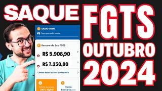 SAQUE DO FGTS LIBERADO EM OUTUBRO DE 2024  COMO SACAR TODO FGTS SAQUE ANIVERSÃRIO FGTS ANTECIPADO [upl. by Oringas877]