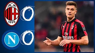 MILAN  NAPOLI 00  PIATEK BUONA LA PRIMA [upl. by Allsopp925]