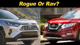 2019 Nissan Rogue vs Toyota RAV4  Which Should You Pick [upl. by Moureaux]