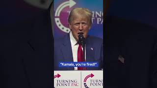 Trump shouts Kamala youre FIRED to an amped up Las Vegas crowd [upl. by Bellda]