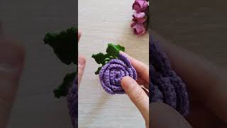 Very easy 3D rose flower crochet for beginners 👌💯 [upl. by Nrojb]