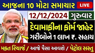 આજના તાજા સમાચાર આજેદેવામાંફફેંસલોભેટ2000હપ્તોખેડૂતો6લાખ રેશનચૂંટણી ભેટ  khedut samachar [upl. by Kcirrag]