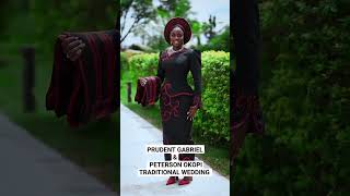 PRUDENT GABRIEL ampPETERSON OKOPI TRADITIONAL WEDDING IDOMA OUTFIT nigerianwedding newlyweds couple [upl. by Thorin]