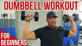 Dumbbell Workout for Beginners 13 Essential Exercises for Total Body Training [upl. by Daphie]