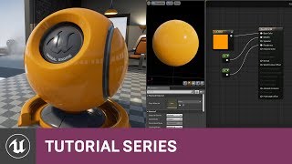 Intro to Materials Creating a Basic Material  02  v40 Tutorial Series  Unreal Engine [upl. by Enitsirk]