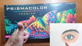 Unboxing New PRISMACOLOR PREMIER Colored Pencils Soft Core 150 Set Review and Demonstration [upl. by Rudin]