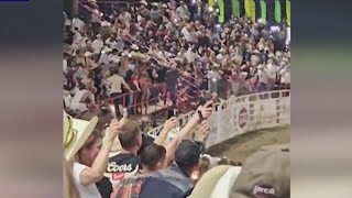 Party Bus the jumping bull at Sisters Rodeo pulled from competition [upl. by Anilatsyrc]