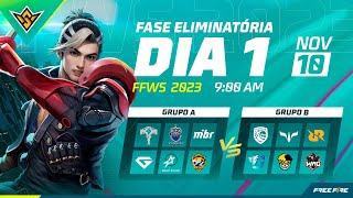 MUNDIAL DE FREE FIRE  FFWS  SEMANA 1  AO VIVO  DIA 1011 [upl. by Ille481]