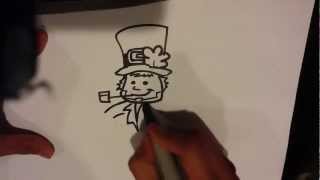 How to Draw a Leprechaun  Drawing for Beginners [upl. by Htebezile]