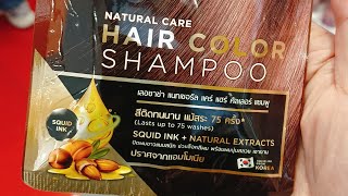 Lesasha Natural Care Hair Color Shampoo 30ml ปิดผมขาว [upl. by Gilud]