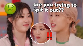 Itzy members getting disgusted with Ryujin’s food [upl. by Sculley626]