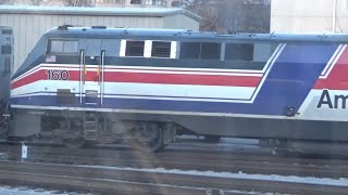 Amtrak 160 Heritage Unit and Engine 824 Wait Outside Chicago Union Station [upl. by Olodort]