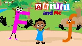 The Letter F  Educational Phonics Song from Africa [upl. by Yllitnahc]