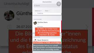 QuickTipp Untis Mobile  Abwesenheiten entschuldigen [upl. by Swetlana121]