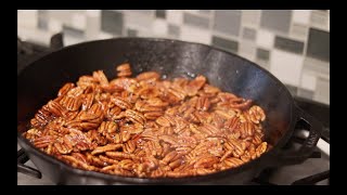 Quick and Easy Candied Pecan Recipe  Southern Holiday Treat  Jessica Nichole [upl. by Hachmin894]