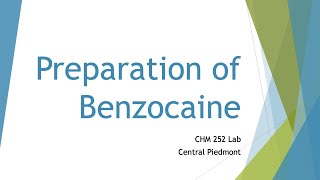 Preparation of Benzocaine Introduction SetUp and Reflux [upl. by Ueik]