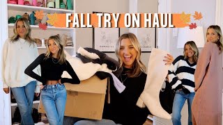 SHEIN FALL HAUL 2023  sweaters  basics amp 15 off coupon code [upl. by Crisey]