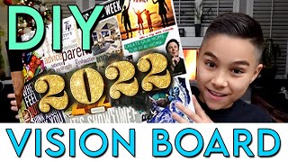 How To Make A Vision Board  2021 SIMPLE [upl. by Maribeth]