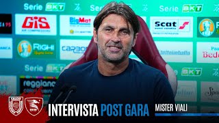 INTERVISTA  mister Viali post ReggianaSalernitana [upl. by Labaw]