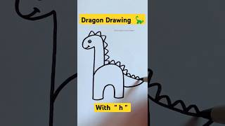 EASY DRAGON DRAWING 🦕  Easy way dragon drawing  drawing dragon [upl. by Rox]