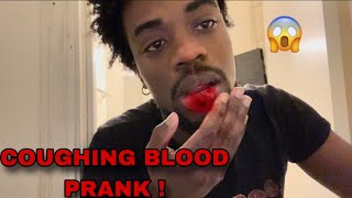 coughing blood prank on my friends [upl. by Neelrad268]