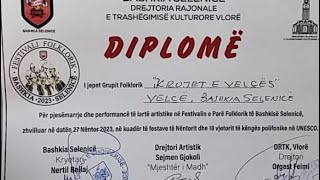 “ Krojet e Velçës” në festivalin e parë folklorik të Selenicës Nentor 2023 [upl. by Rosel]