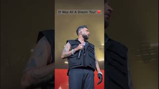 Karan Aujla Got Emotional on It Was All A Dream Tour 🥹❤️ karanaujla [upl. by Fortunna]