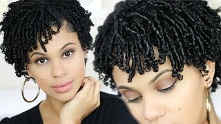 How To Finger Coils on Short Natural Hair [upl. by Nevear]