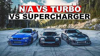 Naturally Aspirated vs Turbo vs Supercharged  Which is best and why [upl. by Marybella360]