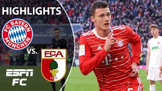 Bayern Munich vs FC Augsburg  Bundesliga Highlights  ESPN FC [upl. by Assecnirp484]