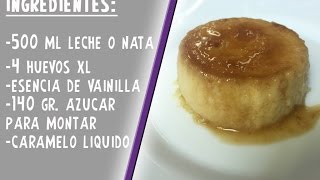 Flan CASERO  Flan de Huevo  Fácil y rápido [upl. by Etteve931]