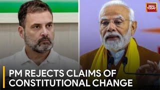 BJP Vs Congress PM Modi Denies Constitutional Change Claims  Lok Sabha Election 2024 [upl. by Hsuk]