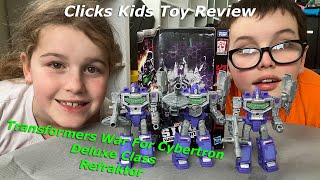 Transformers War For Cybertron Deluxe Class Refraktor  Clicks Kids Toy Reviews S01E05 [upl. by Stallworth222]