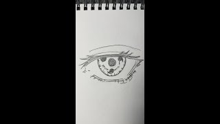 Easy Drawing Sharingan l How To Draw Sharingan l Step by Step [upl. by Asnarepse]