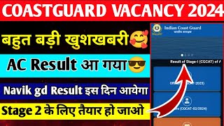 Coast Guard GD Result Update🥰  Coast Guard Result 2024 Kab Aayega  Coast guard Gd Result 2024 [upl. by Phio]