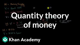 Quantity theory of money  AP Macroeconomics  Khan Academy [upl. by Amikat230]