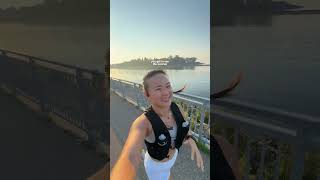 lets run a half marathon🏃🏻‍♀️☀️🍭⛵ running marathon marathontraining workout morningroutine [upl. by Donell]