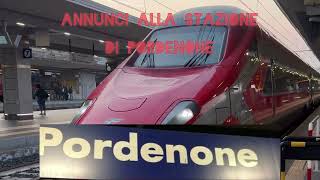 Annunci alla stazione di Pordenone [upl. by Hutchinson669]