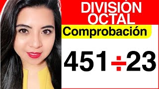 DIVISIÓN OCTAL  Ejercicio 5 COMPROBAR UNA DIVISIÓN OCTAL [upl. by Odlonra591]