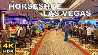 4K HDR Horseshoe Las Vegas Walkthrough  Sept 2023 [upl. by Ilac]