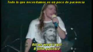 PATIENCE GUNS AND ROSES SUBTITULADO [upl. by Ymac]