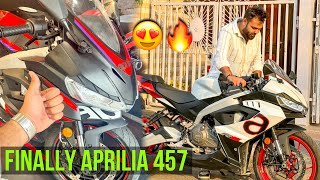 Finally Aprilia RS 457😍Apni New Bike ki Test Ride❤️🔥 [upl. by Vanthe7]