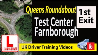 Test centre to farnborough road via queens roundabout 1 st Exit driving test farnborough uk [upl. by Huntington]