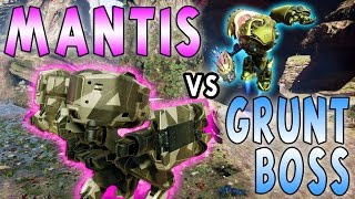 MANTIS vs GRUNT BOSS MECH vs MECH  Halo 5 Firefight [upl. by Annaid]