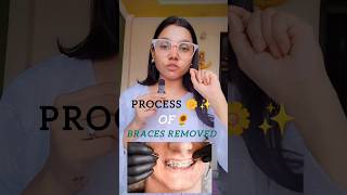 quotBRACESquot Removing✌🌷✨❤Processbracesbeforeandafter bracesprocesbracestimelaps bracesremove [upl. by Ashly]