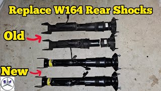 Replace the rear shock absorbers DIY W164 MLclass [upl. by Grimbald]