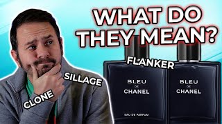 Common Fragrance Terms EXPLAINED For Beginners  Flankers Clones Sillage amp More [upl. by Oruam]