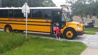 Kiana first day on school bus [upl. by Nolyad]